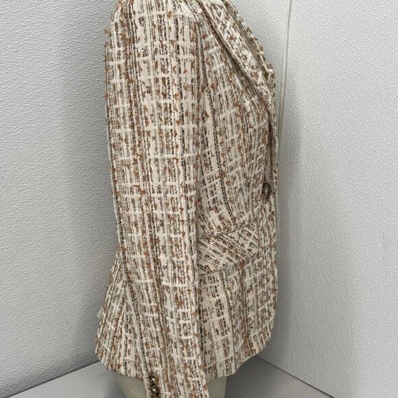 NEW VERONICA BEARD Women's Blazer Single Button Print Size 4 Multi - Picture 9 of 9